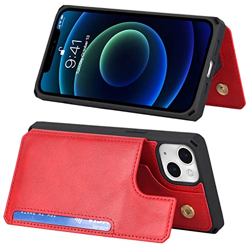 Funda iPhone 13 tipo billetera iCoverCase cuero flip cover antichoque con imán 6
