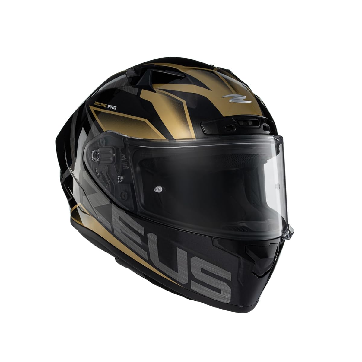 ZEUS ZS-826 BK3 Kapalı Motosiklet Kaskı Gold S