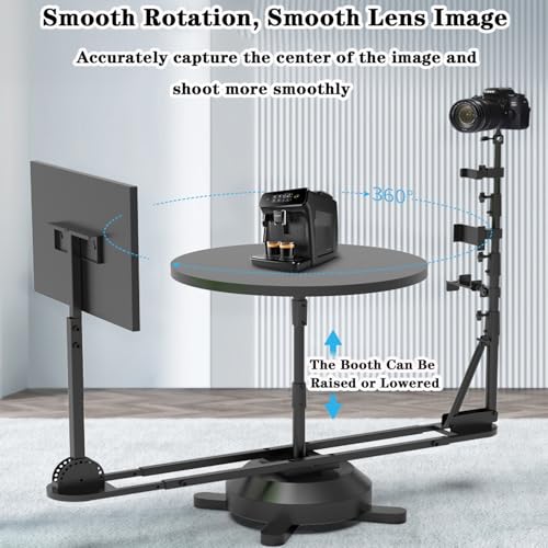 Generisch Plataforma giratoria para fotografía y vídeo, mecanismo giratorio manual, capacidad de carga de hasta 50 kg