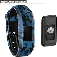 Vista 5 de Bands for Garmin Vivofit jr/jr 2/3, Adjustable Replacement Wristbands with Watch Buckle for Women Men(No Tracker)