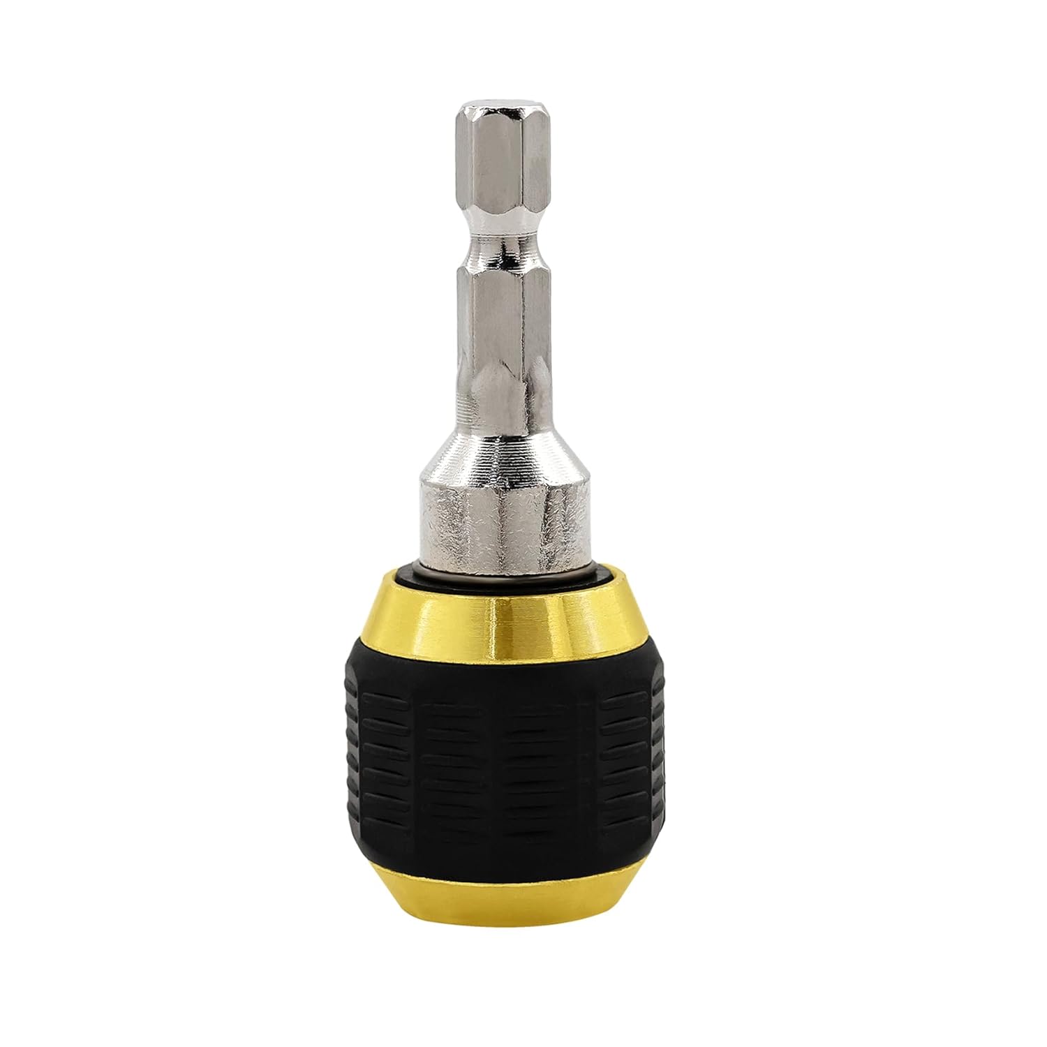 BGTEC 1/4" 6.35mm Hex Shank Quick Coupling Self-Locking Connecting Rod Drill Bit Holder Drill Chuck Adapter Power Tools 60mm