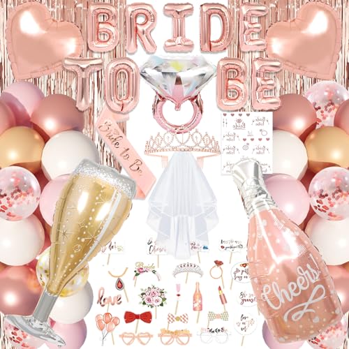 116 Pcs Bachelorette Party Decorations, Bride To Be Decorations include