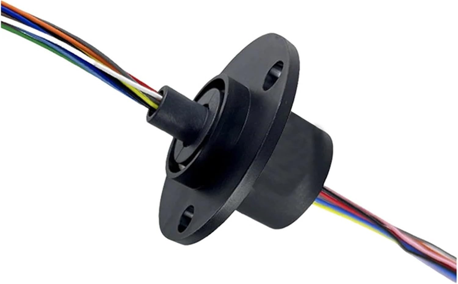Flange Cap Style Slip Ring Dia 12.4mm 3/4/6/8/12/18/24 Channels with 2A/5A Current 220/240V Rotate Union Joint(Dia 12.4mm 12CH 2A)