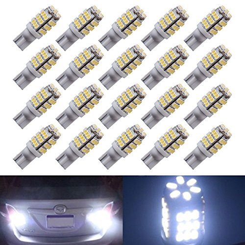 20 X T10 Wedge Side Trailer 42-SMD LED Pure White Interior Light 168 192 2825 194 921