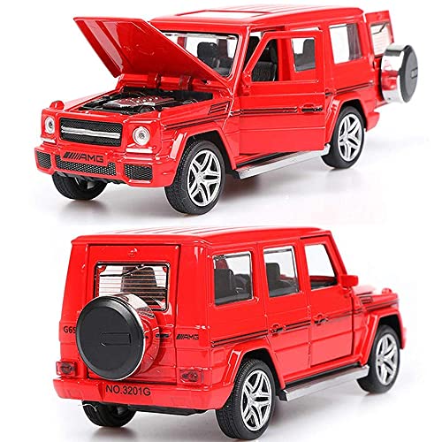 Image of DEUSON ECOM 1:32 Scale AMG G65 Toy Car Diecast Metal Cars with Light Sound Pull Back Openable Door Toy Car for Kids