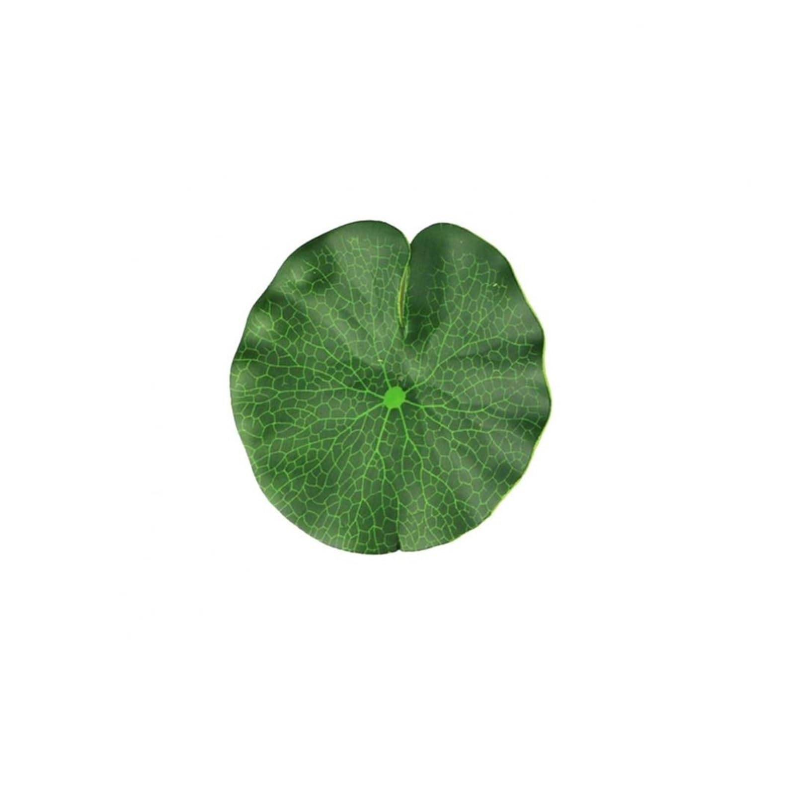 FJQFHH Artificial Lotus Flower, Artificial Floating Lotus Leaves 2PC Garden Pond Pool Decor(15cm)