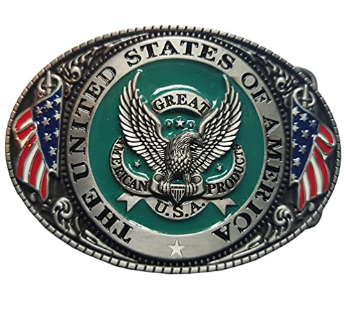 Hebilla de cinturón U.S.A. America 3D para correa intercambiable vaquera 143