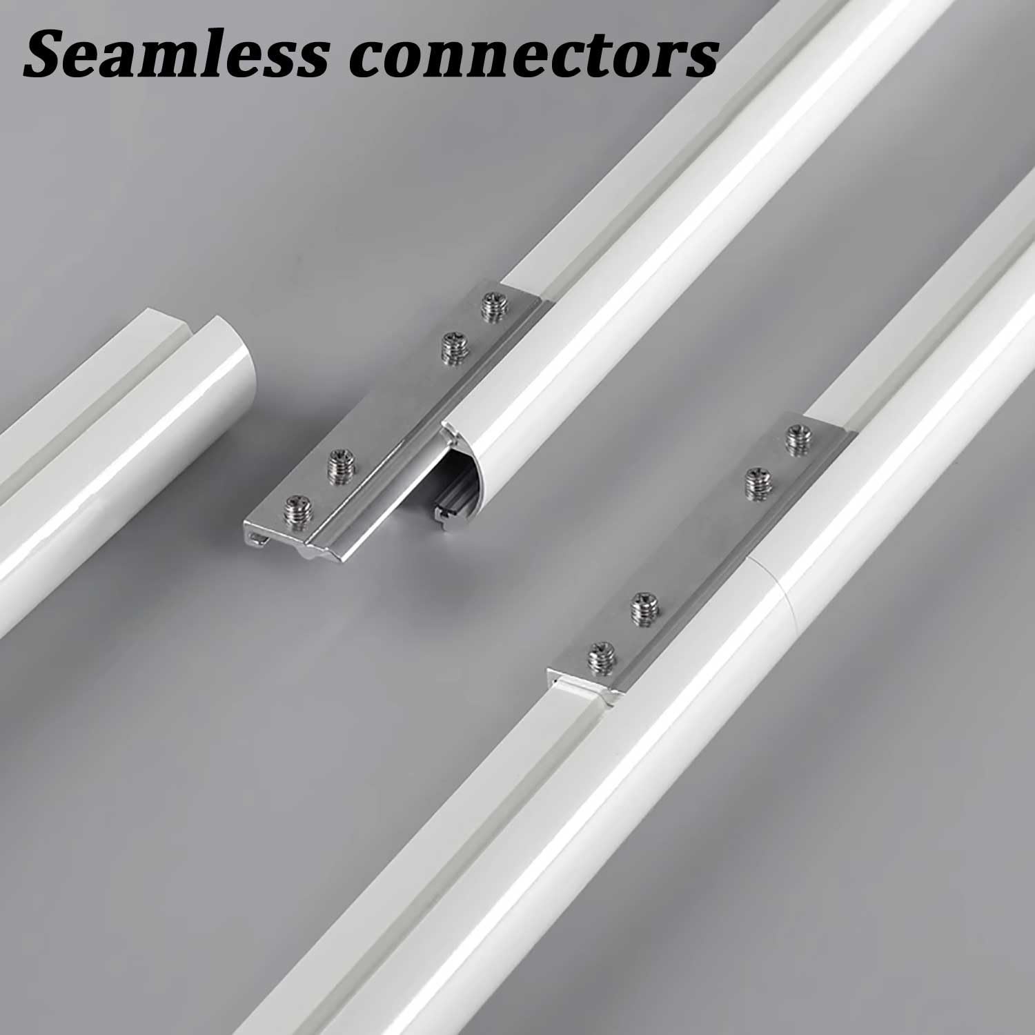 Silent Sliding Rail Wandmontierte Doppelschiene Gardinenschiene Vorhangschiene 2-läufig Komplettset mit Zubehör for Vorhänge Fenster Balkon Büros Hotels(3.2m(10.5ft))