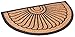 BIRDROCK HOME 18 x 30 Half Round Natural Coir and Rubber Doormat | Natural Fibers | Outdoor Doormat | Keeps Your Floors Clean | Decorative Design | Non Brush Coir