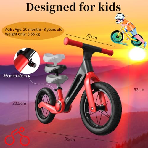 Little Bean Faltbares Kinder-Laufrad Aufsitzspielzeug für Jungen und Mädchen im Alter von 2 bis 5 Jahren, Laufrad für Kleinkinder, verstellbare Sitzhöhe, Geschenk für Kinder, Sport im Freien – Bild 3