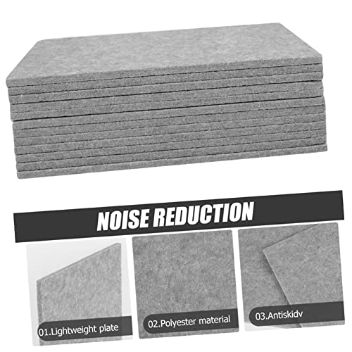 HEMOTON 12pcs Paneles Acústicos para Pared Aislamiento de Ruido Materiales de Aislamiento Acústico Almohadilla de Poliéster para Oficina en Casa miniatura 3