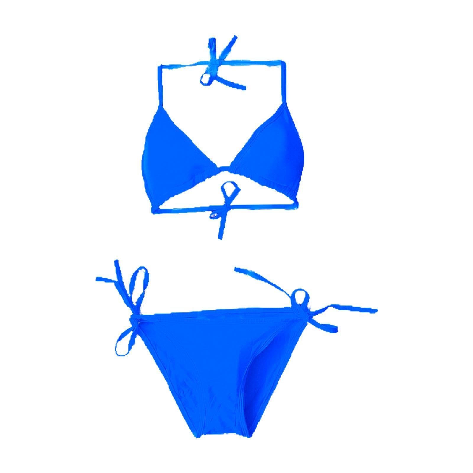 ™ Womens Bikini Set Summer Versatile Women's Swimsuit for Club Swimming Pool Beach dark blue | Womens Clothing-image-0