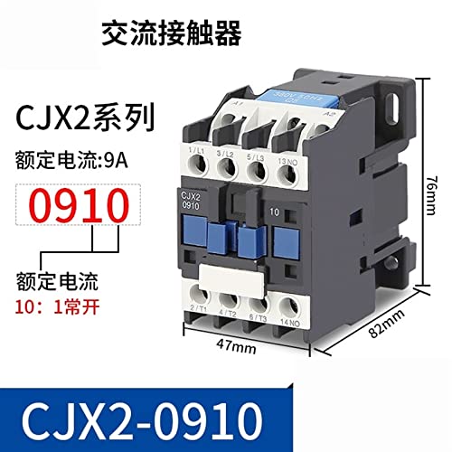 Contacteur d'alimentation électrique triphasé 9A bobine 110V - 4