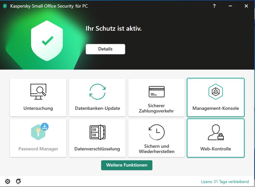 Kaspersky Small Office Security 8 | 5 Geräte 5 Mobil 1 Server | 1 Jahr | Windows/Mac/Android/WinServer | für kleine Unternehmen | Aktivierungscode in Standardverpackung