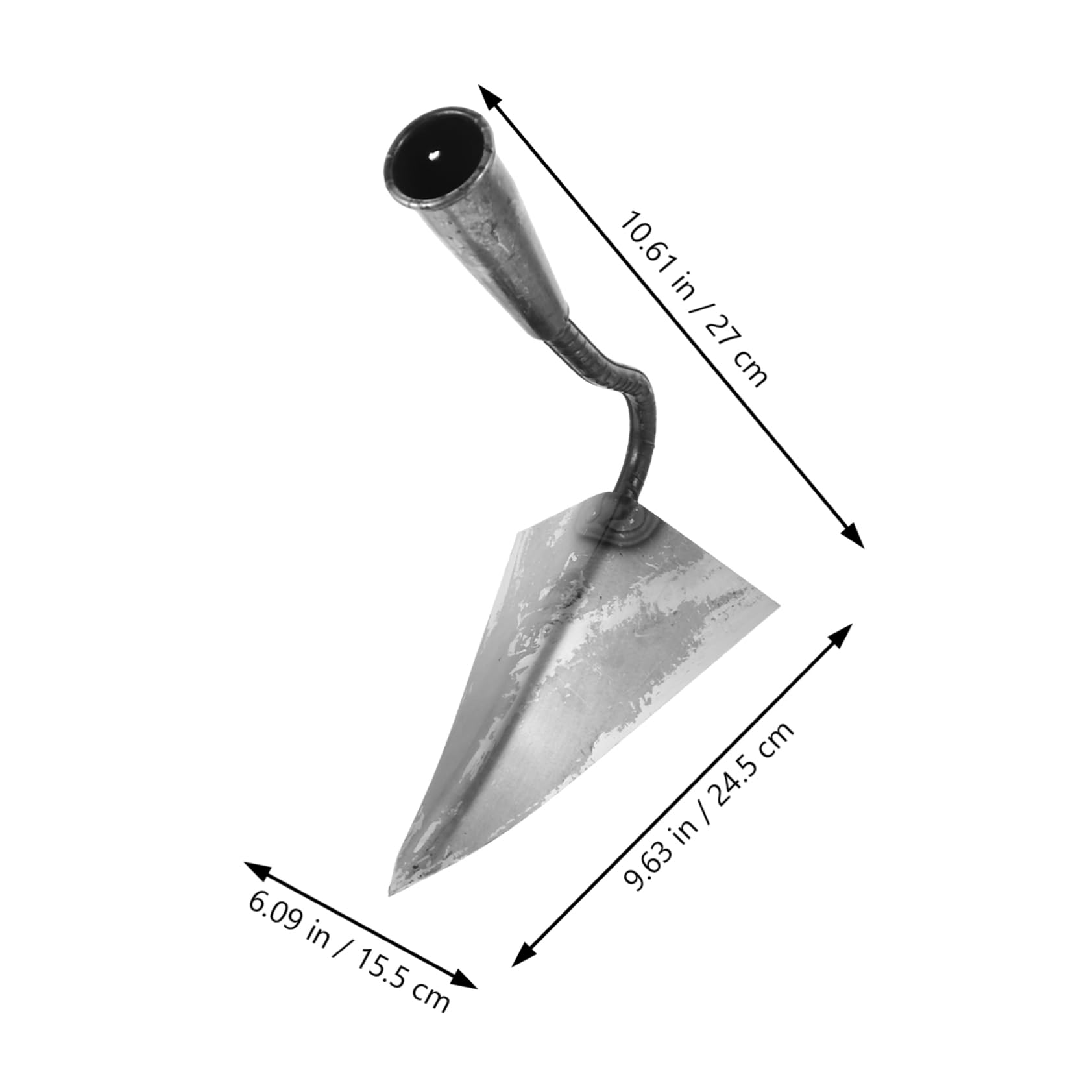 TOYANDONA Houe de Jardin Robuste en Acier Inoxydable, Tête Noire, Joints Renforcés, Multifonction, pour Pépinières et Vergers, Outils de Jardinage