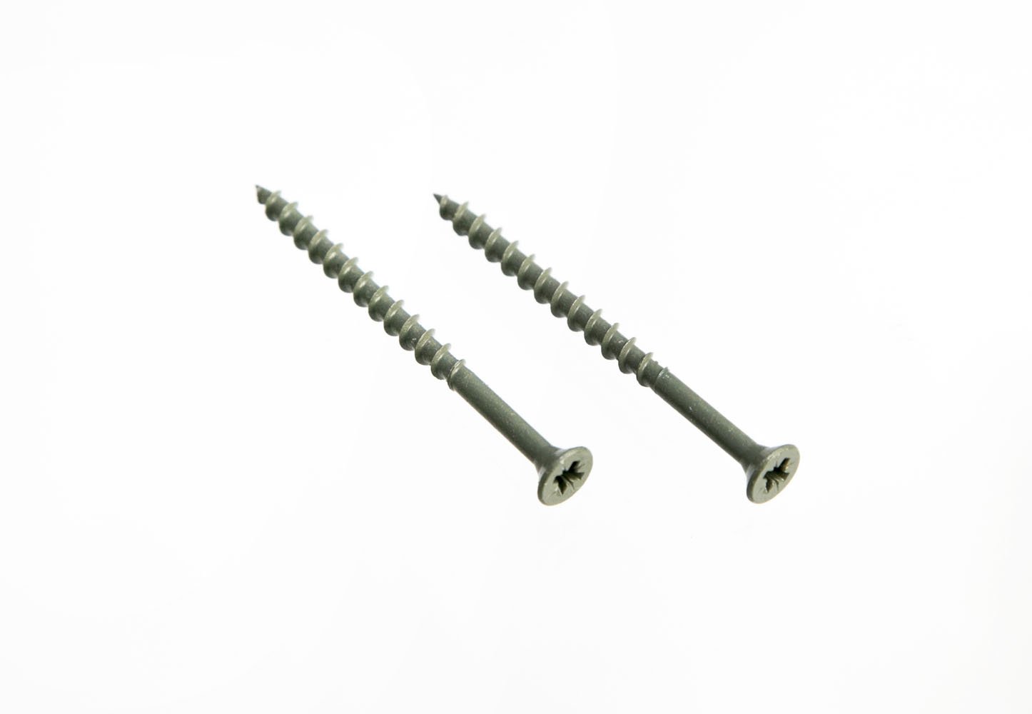 One Stop DIY 48 X Pozi Cross Head Decking Screw Rust Resistant Green 4.5 X 60mm NEW