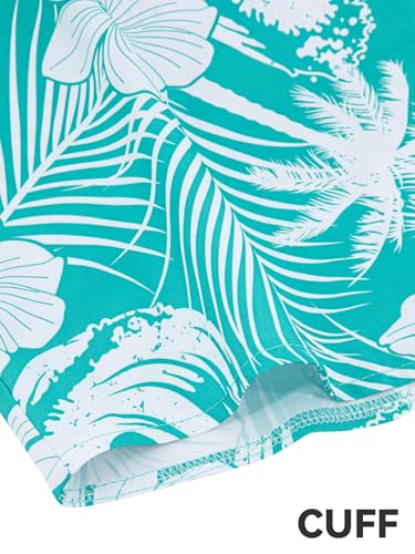 Image of Yoimira Hawaiian Shirts for Men, Print Mens Casual Short Sleeve Button Down Shirts Floral Aloha Beach Shirt