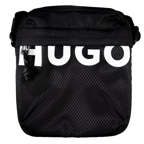 HUGO Shaun NS Zip, Reportero_Con_Zip Hombre, Black, One Size