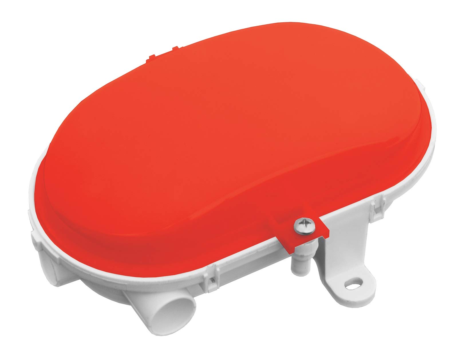 5W 4000K 580lm Oval Flat LED Bulkhead Light Lamp IP54, IK10, Polycarbonate Cover - red, OVAL-FLAT-LED-WR10S