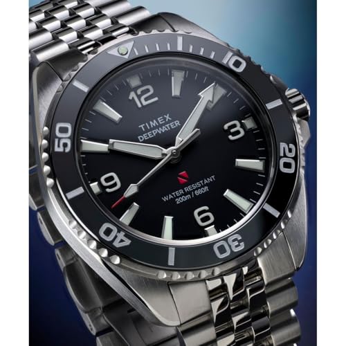 Image of TIMEX Deepwater Arctic Round 41mm Black Dial Analog Men Watch - TW2Y64500IK