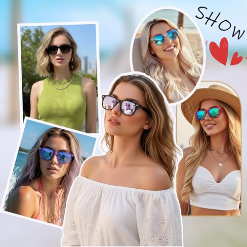 Image of SIPHEW Polarized Sunglasses for Women & Men - UV400 Mirrored Eyewear | Designer Unisex Fashion Sun Glasses w /Medium Fit,Suitable for Any Face Shape,Beach,Everyday Wear