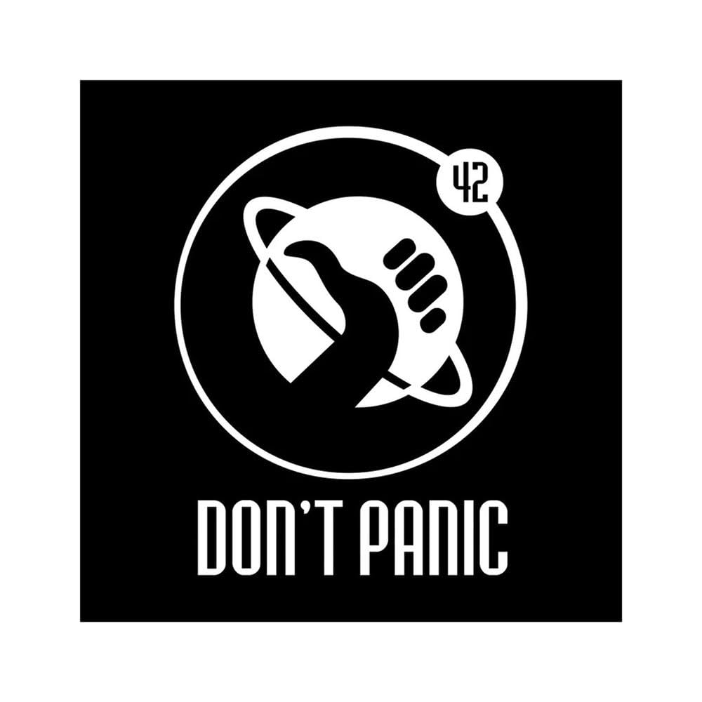 15x19 CM Vinyl Decal for Don't Panic Car Sticker Waterproof Auto Decors On Bumper Window Laptop(White)