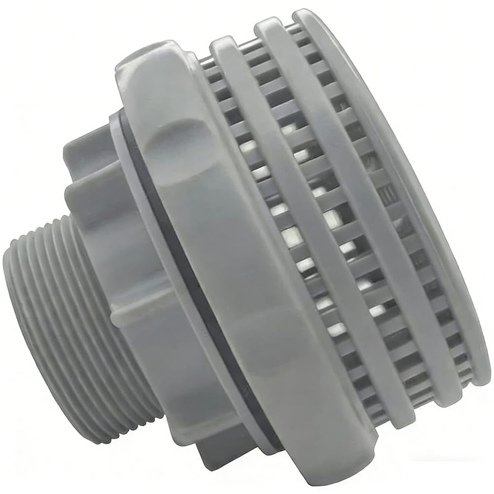 Adaptateur de Tuyau de Piscine pour Pompe à Sable - pour Pièces de Piscine Hors Sol, Grille de Filtre de Sortie de 1,5", Buse D'Entrée et Vanne à Piston.