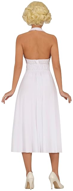 Foto 2 de 5 de FIESTAS GUIRCA Disfraz de Iconica Estrella del Cine para Mujer - Vestido Blanco Sexy