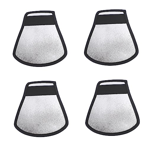 BRIGHTFUFU 4pcs SLR Light Barrier Camera Light Reflector Studio Light Reflector Camera Photo Light Reflector Photography Studio Flash Reflector Photography Lighting Reflector Black Nylon