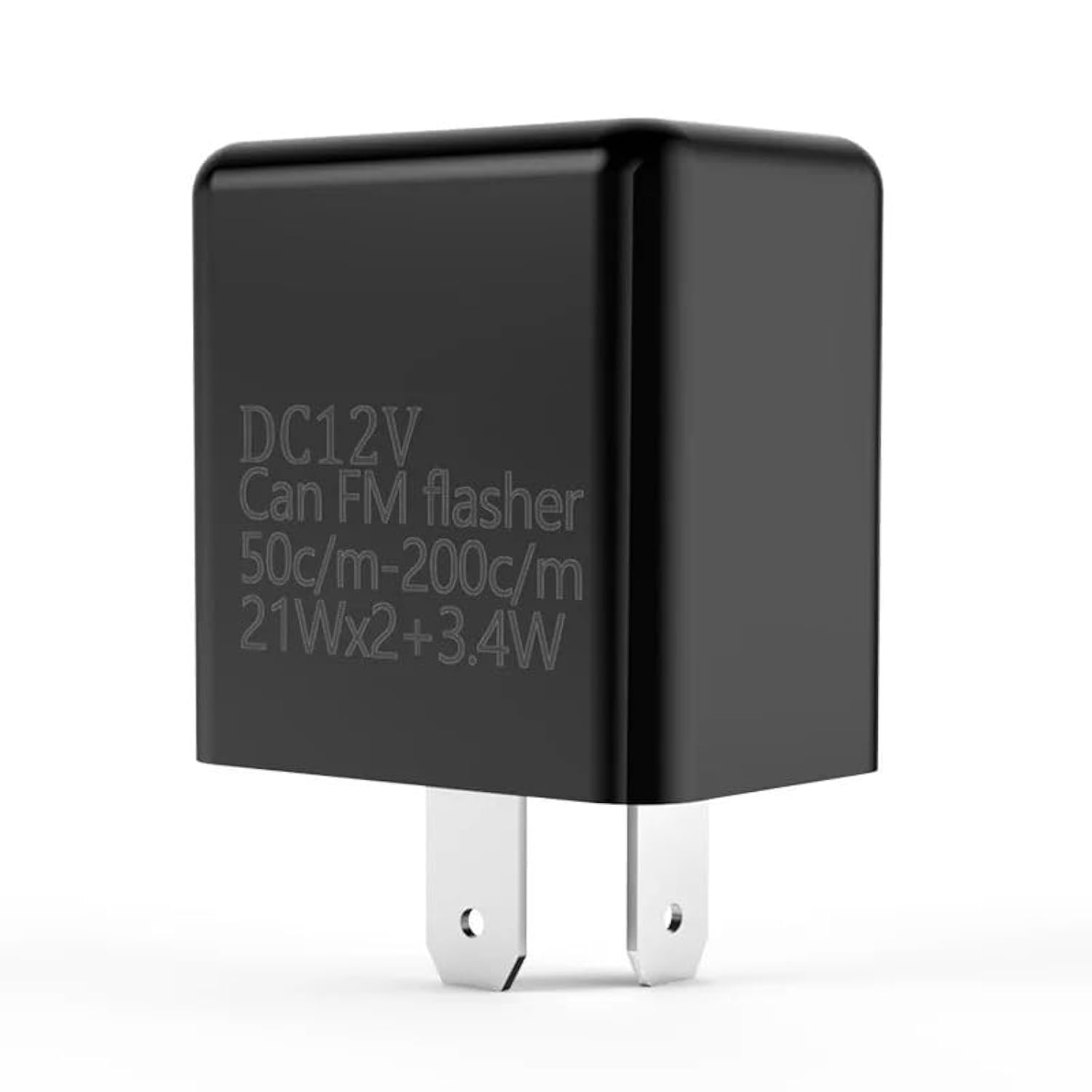 SOLDOUT 12V 2 Pin Motor Cycle Bike Blinker Adjustable LED Flasher Motorcycle Relay Turn Signal Indicator Hyper Flashing (Black)