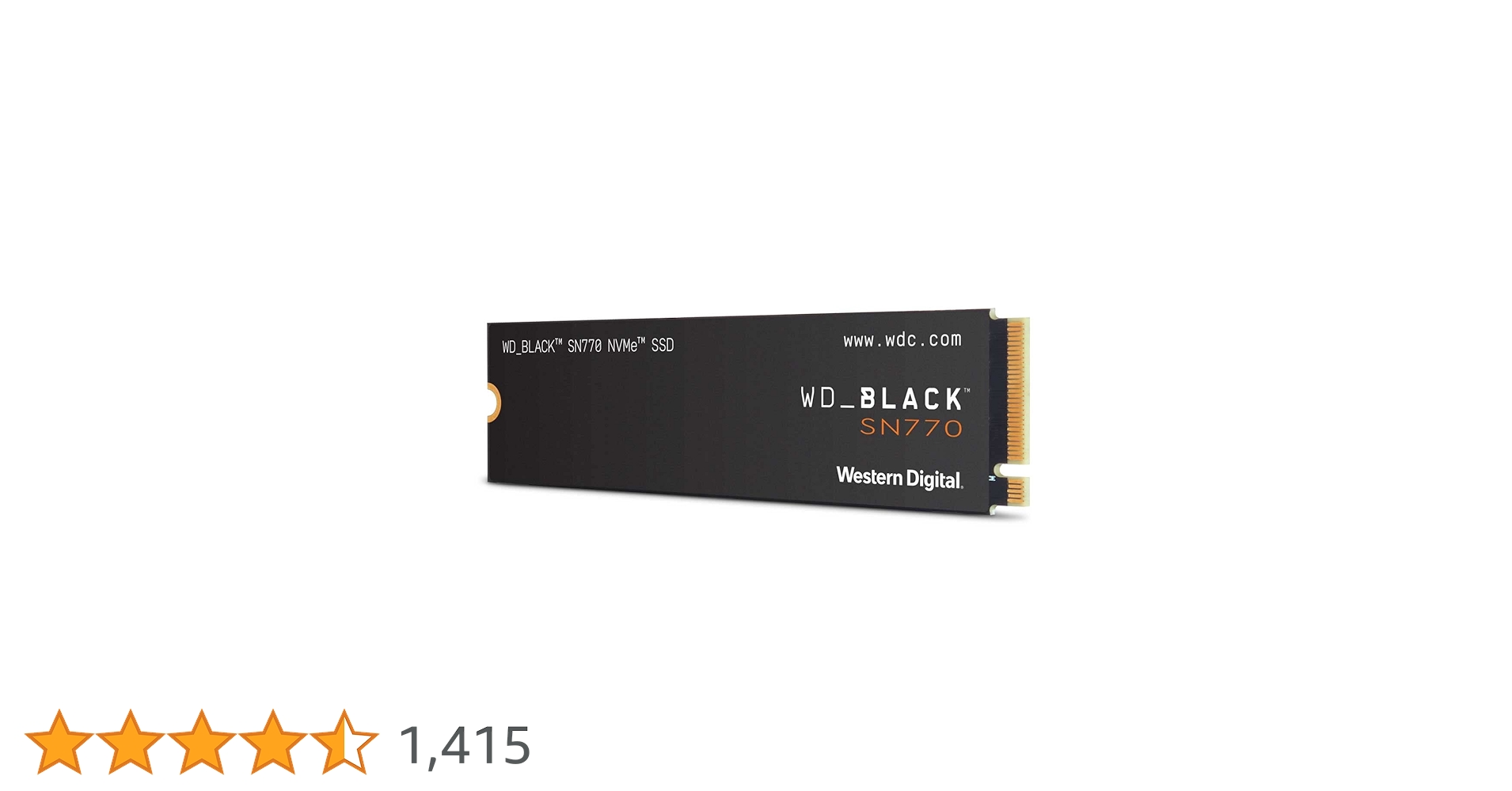 PC周辺機器 WD_Black SN770 NVMe WDS500G3X0E 500GB WD_BLACK SN770 NVMe™ SSD | Sandisk