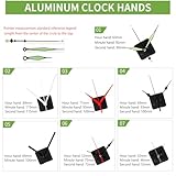 LUSEE Clock Mechanisms Battery Powered 20MM, 3 Pack Silent Quartz Clock Movement with 7 Pairs Aluminium Clock Hands, Hands and Motor Mechanism Replacement Kits for Repair DIY - Image 4