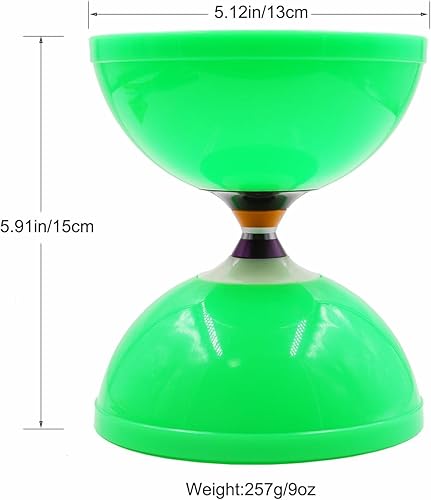 Miniatura 9 de MAGICYOYO MD01, Diábolo profesional grande con rodamientos triples para niños y adultos principiantes a avanzados, Diábolos Yoyo chino de 5 pulgadas