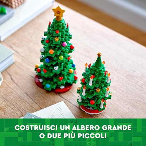 Bundle Festivo - Include La Slitta di Babbo Natale (40499) e l'Albero di Natale (40573) - Giocattoli da Costruire per Bambini e Bambine da 9 anni in su - Regali di Compleanno Creativi per Piccoli - Lego - Immagine 6