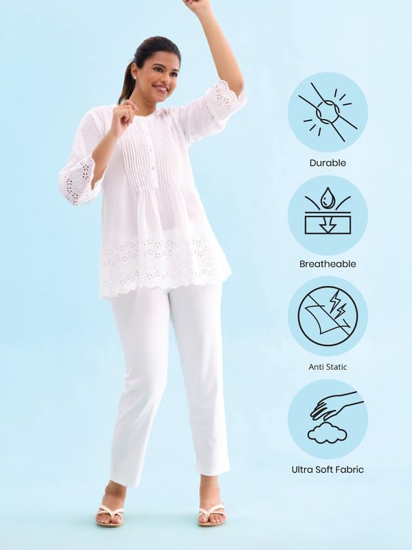 Image of GO Colors Women Rib Pant