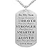 to My Son Kids Child Always Remember You are Braver Than You Believe Birthday Gift Jewelry Dog Tag Keychain Pendant Necklace from Mom Mother