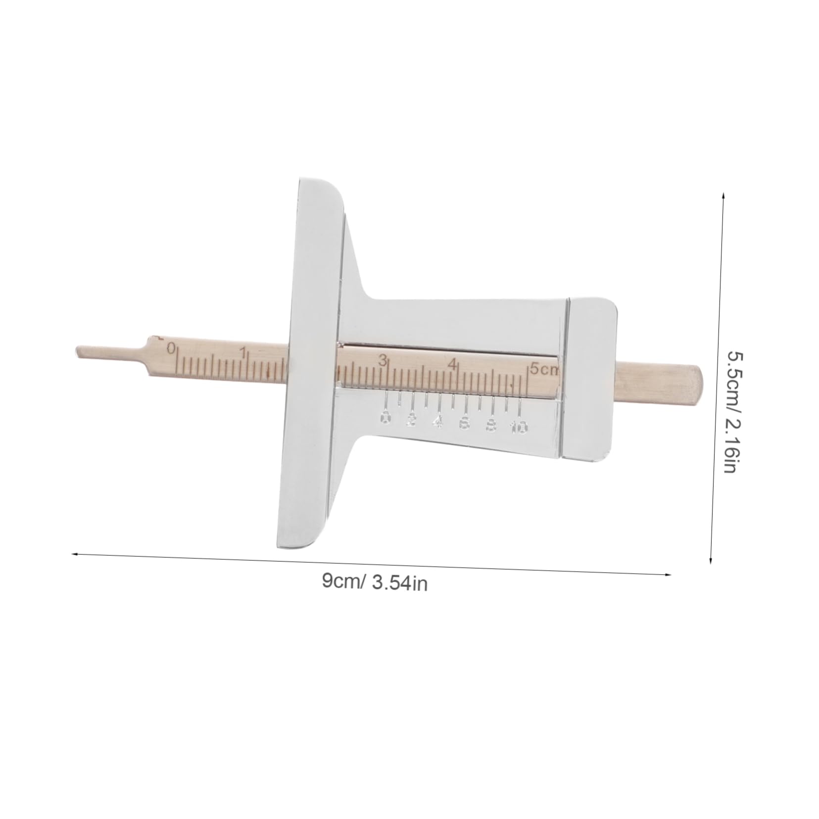 GRIRIW Tire Depth Gauge Measuring Ruler for Car Compact Shape Tire Tread Depth Measuring Tool for Accurate Tire Wear Assessment Essential Car Tire Maintenance Accessory