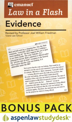 Buy Law in a Flash: Evidence Book Online at Low Prices in India | Law ...