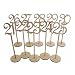 OULII Wooden Table Numbers with Holder Base for Wedding or Home Decoration, 21 to 30, Pack of 10