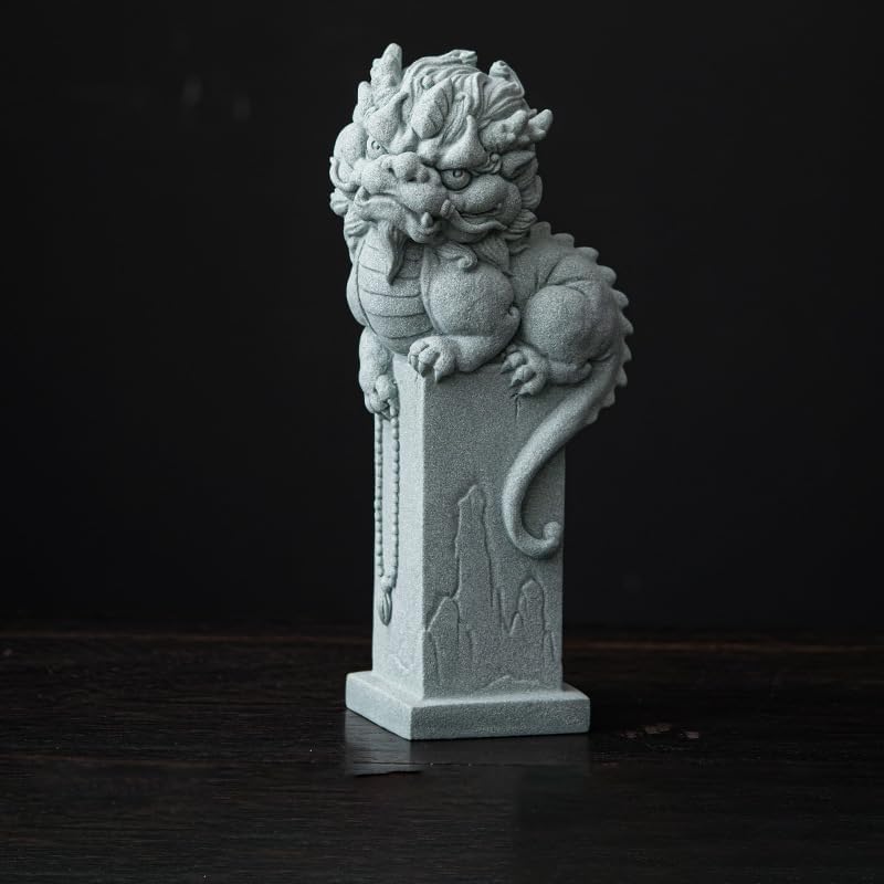 Purple Clay Curved Dragon Mini Pet, Wealth-Attracting Tea Table Toy-shape6