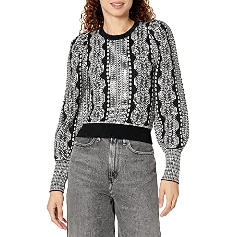 Desigual Sudadera Negra con Cenefas Jers_Kafka 2000 para Mujer Cover