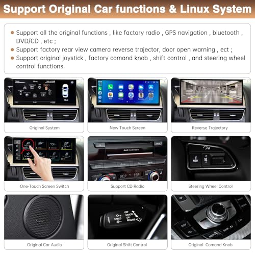 Radio para Auto con Pantalla 12.3 Pulgadas para Audi A4 A5 2009-2015 miniatura 5