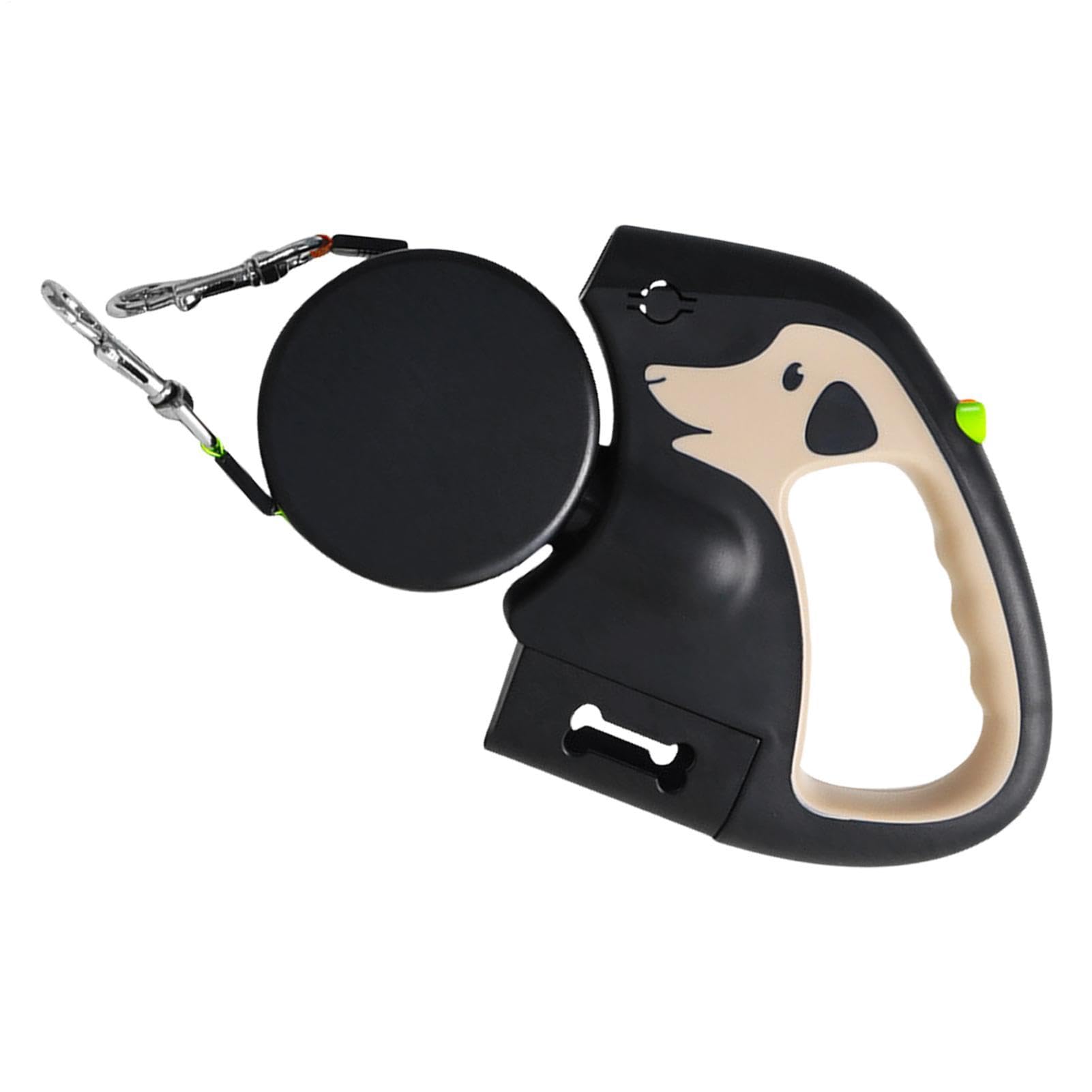 Laisse télescopique pour chien rétractable automatique avec lumière en