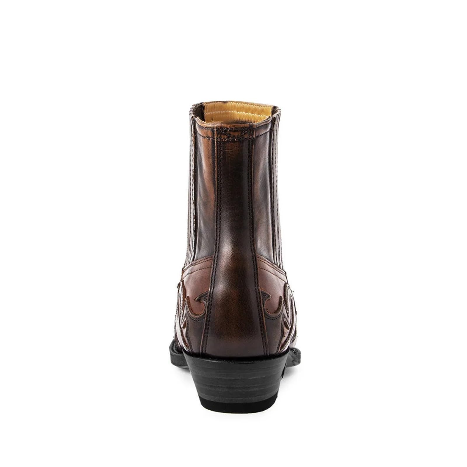 Botas Vaqueras Hombre Botas de Hombre, Botines de cuña for Hombre, Botas Vaqueras Occidentales, Zapatos de Cuero Unisex for Hombre, Resistentes(Brown,42)