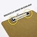 12 Letter Size Clipboard Low Profile Clip Hardboard (Pack of 12), Great for Office and Classroom Supplies