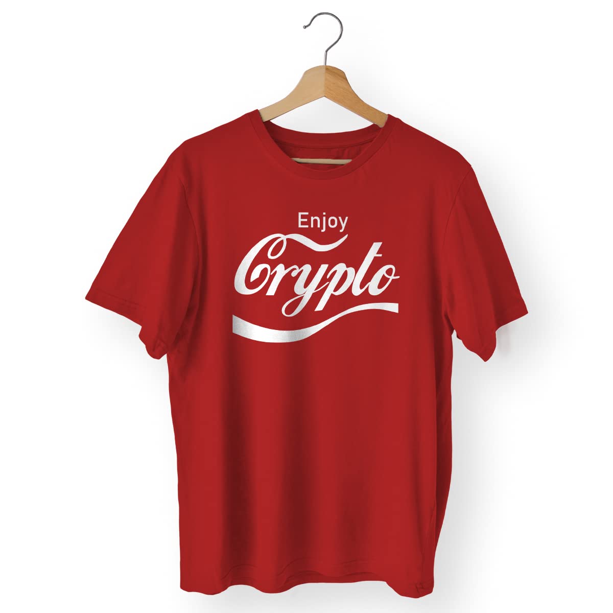 GenericEnjoy Crypto T-Shirt | Cotton Casual T-Shirt | Round Neck Half Sleeve Crew Neck Unisex T-Shirt | Bambiha