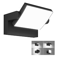 Klighten 24W LED Lampade da Parete Esterno Interno IP65, Lampada Muro Orientabile
