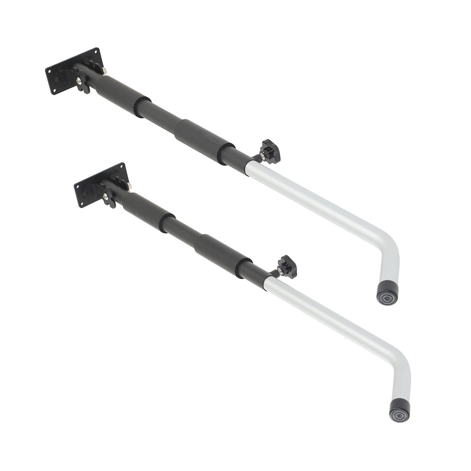 Wall Mount Rack 62 102cm Adjustable, 40KG Bearing Aluminum Alloy Bracket, Retractable Design for Toolbox, Luggage, Canoe, Kayak, Surfing Board Storage