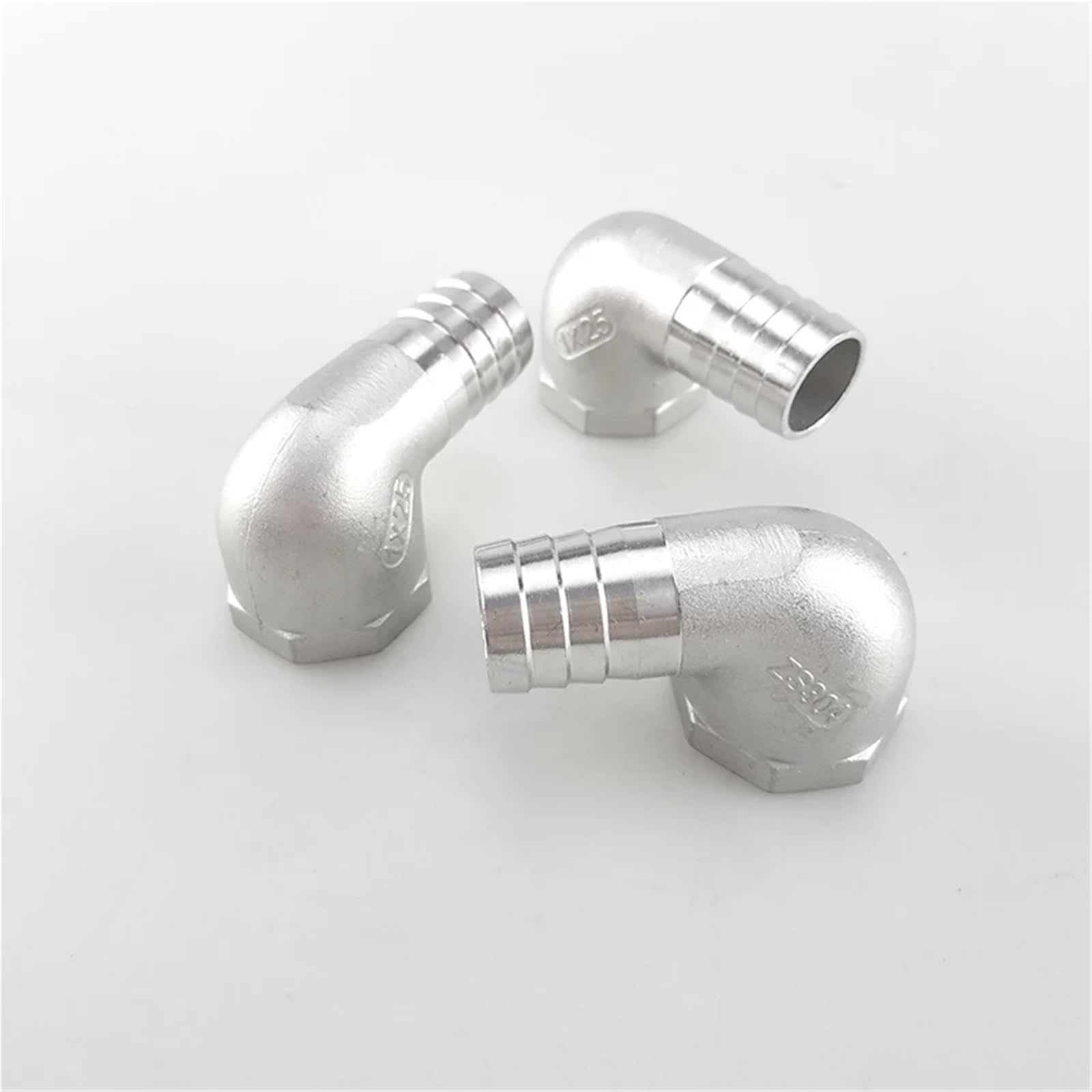 304 acciaio inox femmina filo gomito angolo retto tubo acqua tubo in pelle accessorio giunto 1/4 1/2 (6 8 10 12 15 20 mm) (10MM_3/8 ")