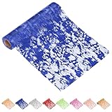 ♛ 【Large Application】: coureurs de table en maille de paillettes bleue royale convient à la décoration de table dans divers scénarios, et la feuille bleue brillante oyal peut attirer l'attention des visiteurs. Il peut également être utilisé pour la fête, le dîner et les décorations de vacances. En tant que décoration de bricolage quotidienne, il peut être utilisé pour l'emballage cadeau, la décoration de la chambre, etc.